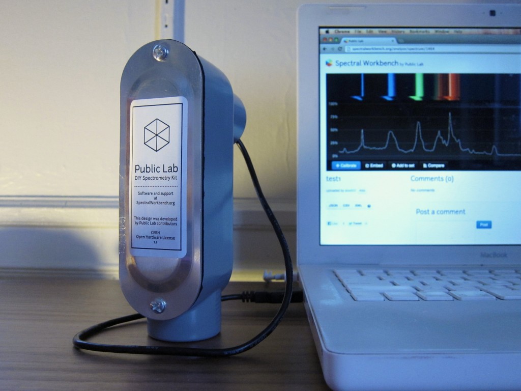 Homebrew spectrometer © Jeff Warren