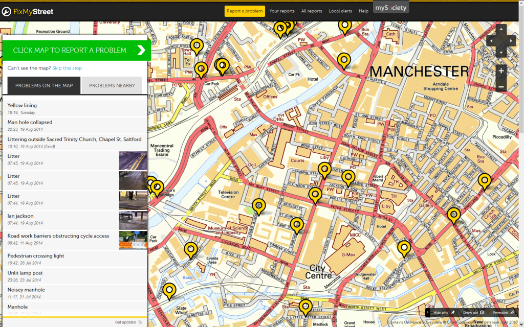 Fix My Street - Civic technology to report infrastructure problems