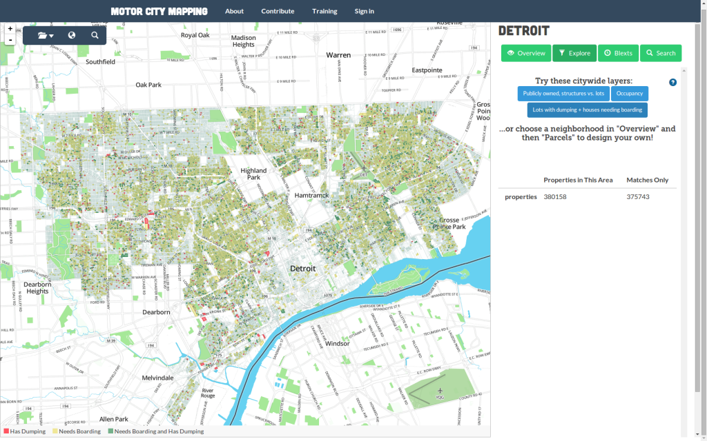 Motor city mapping project © https://www.motorcitymapping.org